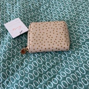 pale pink with gold stars wallet